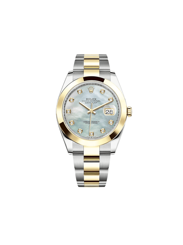 Rolex Datejust 126303 Stainless Steel Yellow Gold Mother of Pearl Diamond Dial