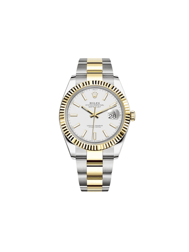Rolex Datejust 126333 Yellow Gold Stainless Steel White Dial
