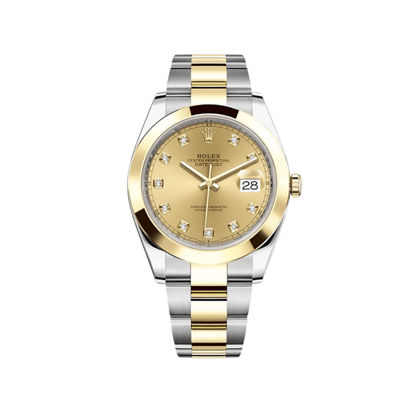 Rolex Datejust 126303 Stainless Steel Yellow Gold Champagne Diamond Dial