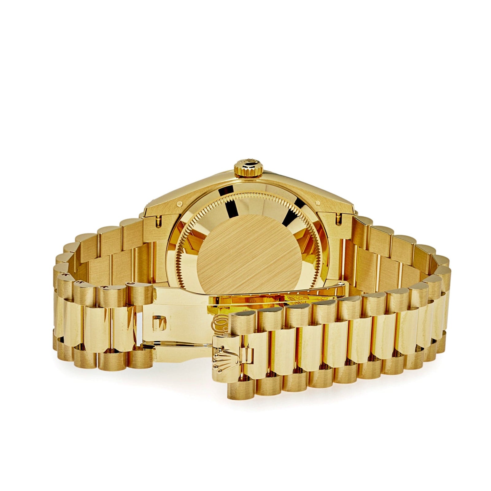 Rolex Day-Date 128238 Yellow Gold Green Malachite Roman Diamond
