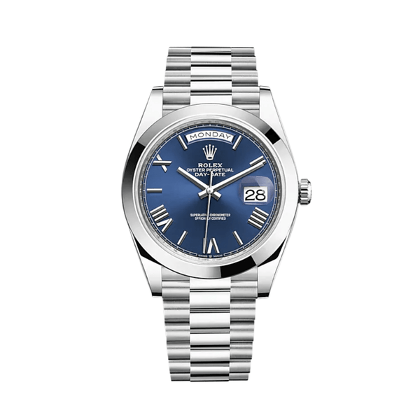 Rolex Day-Date 228206 Platinum Blue Dial