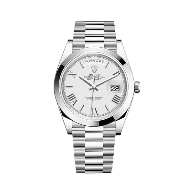 Rolex Day-Date 228206 Platinum White Dial