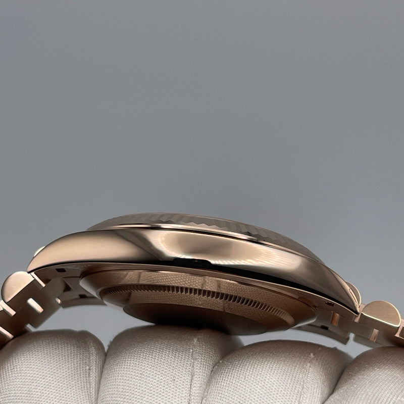 Rolex Day-Date 228235 Rose Gold Chocolate Roman Dial