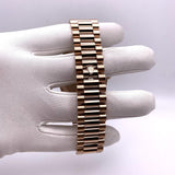 Rolex Day-Date 228345RBR Rose Gold Diamond Bezel Chocolate Dial