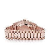 Rolex Day-Date 228345RBR Rose Gold Diamond Bezel Sundust Diamond Dial