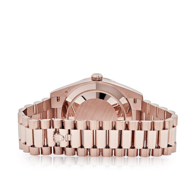 Rolex Day-Date 228345RBR Rose Gold Diamond Bezel Sundust Diamond Dial