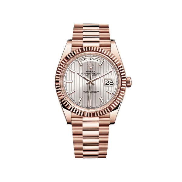 Rolex Day-Date 228235 Rose Gold Sundust Motif Dial