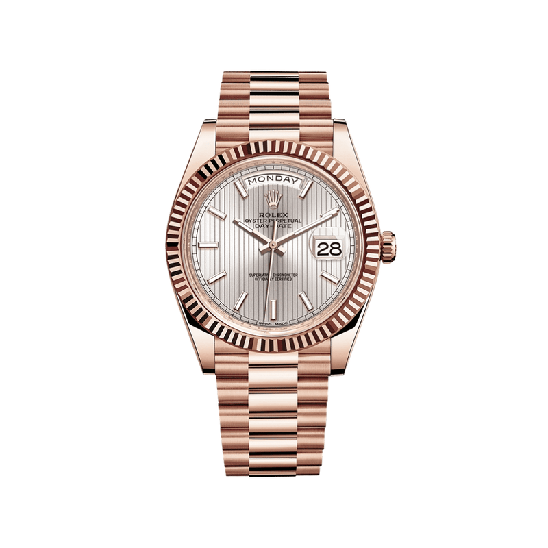 Rolex Day-Date 228235 Rose Gold Sundust Motif Dial