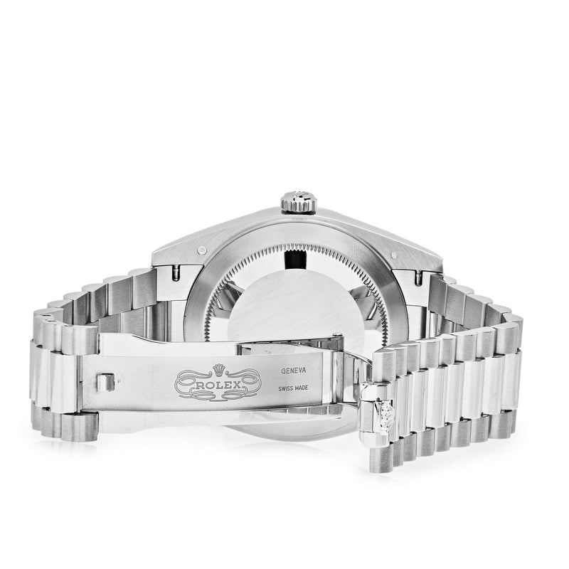 Rolex Day-Date 228206 Platinum Ice Blue Diamond Dial