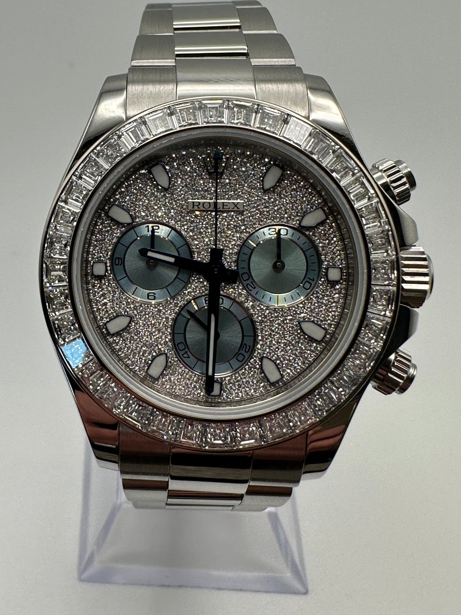 Rolex Daytona 116576TBR Platinum Pave Diamond Dial (2020) – Mavani