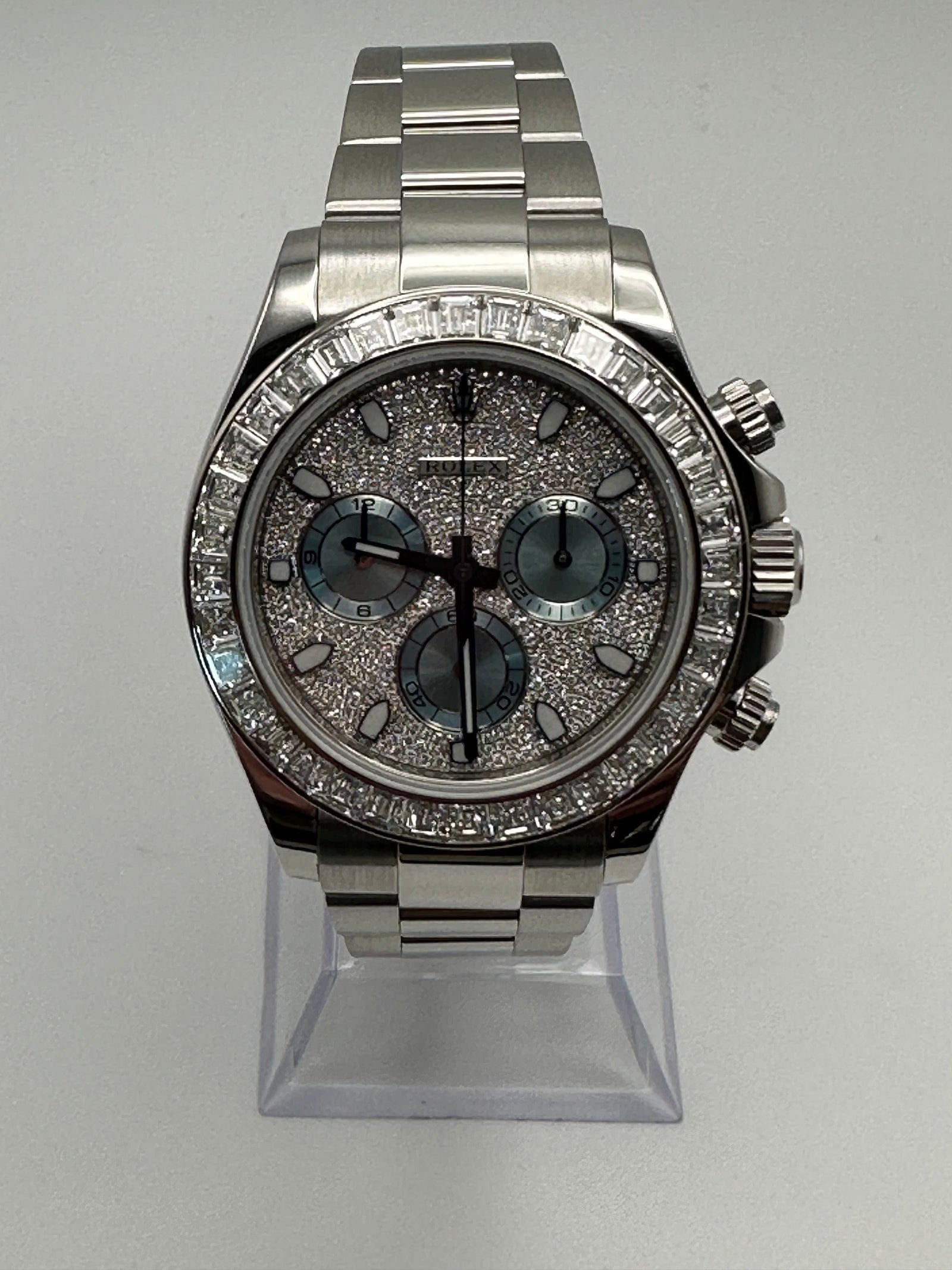 Rolex Daytona 116576TBR Platinum Pave Diamond Dial (2020) – Mavani