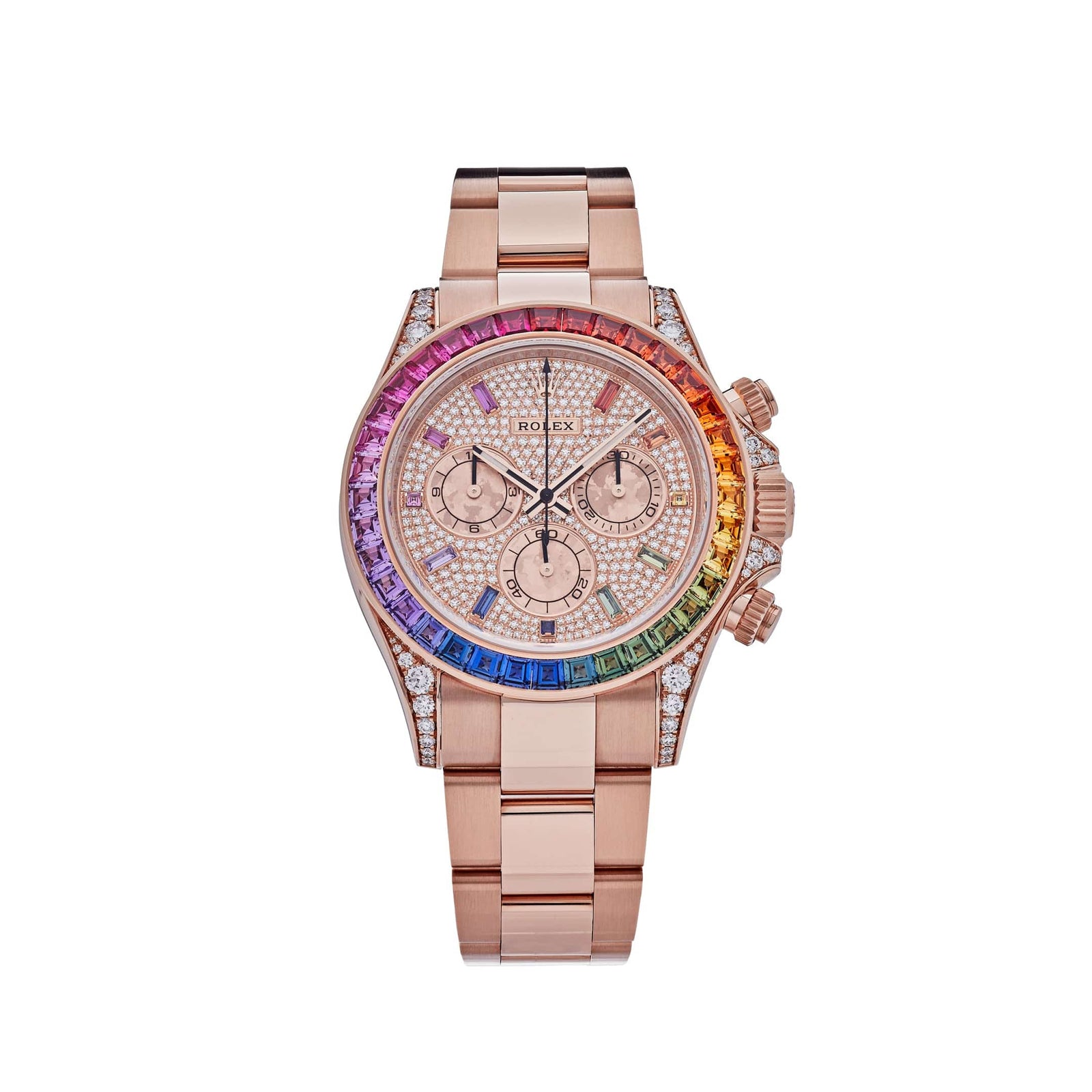 Rolex Daytona 116595RBOW 'Rainbow' Rose Gold Pave Diamond Dial