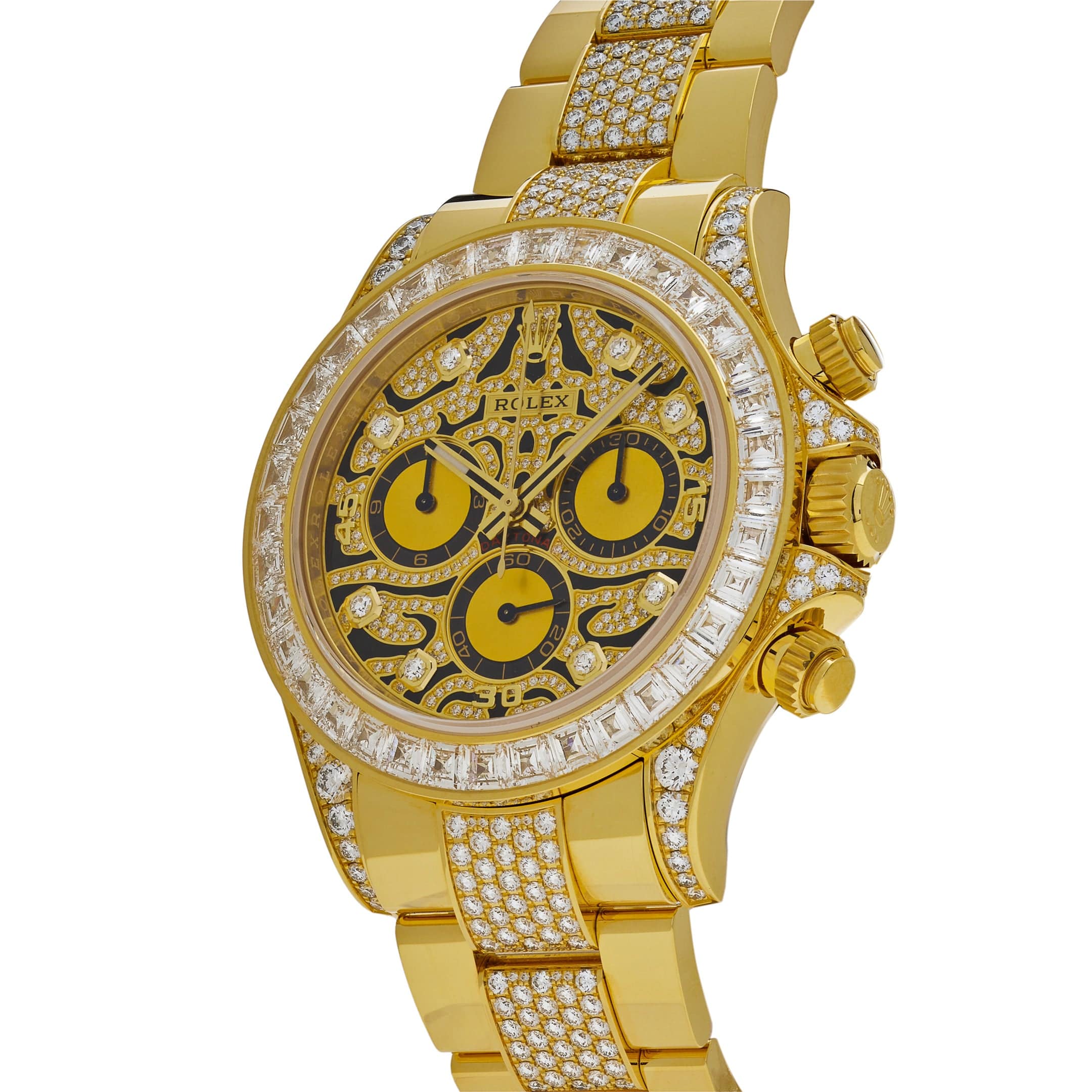 Rolex Daytona 'Eye of the Tiger' 116598TBR Yellow Gold Diamond Accents ...