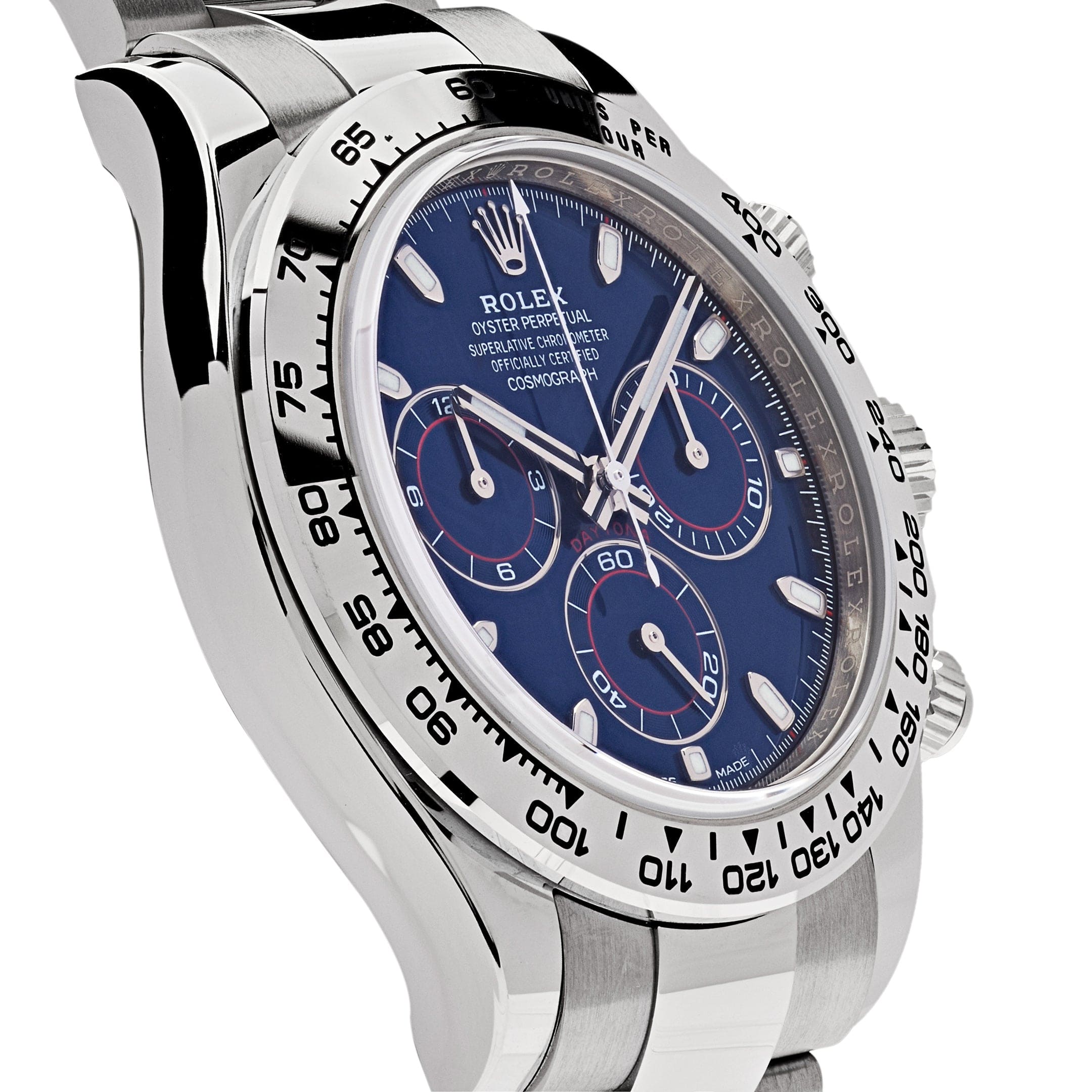 Rolex Daytona 116509 White Gold Blue Dial – Mavani & Co
