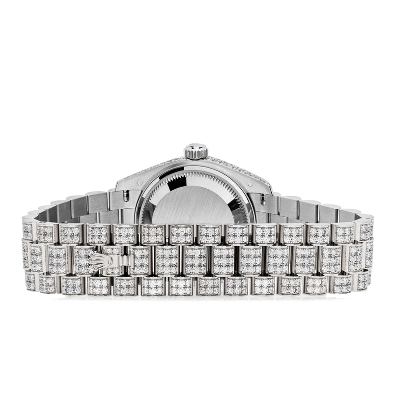 Rolex Datejust 279459RBR 'Ladies' White Gold Pave Set Diamonds