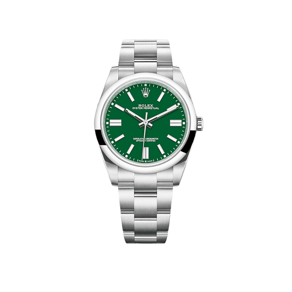 Rolex Oyster Perpetual 124300 Stainless Steel Green Dial