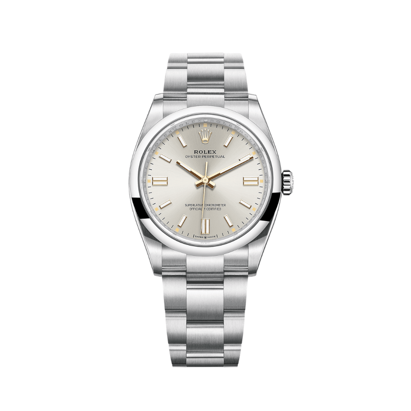 Rolex Oyster Perpetual 126000 Stainless Steel Silver Dial