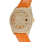 Rolex Oyster Perpetual Day Date 128158RBR Yellow Gold Diamond Set