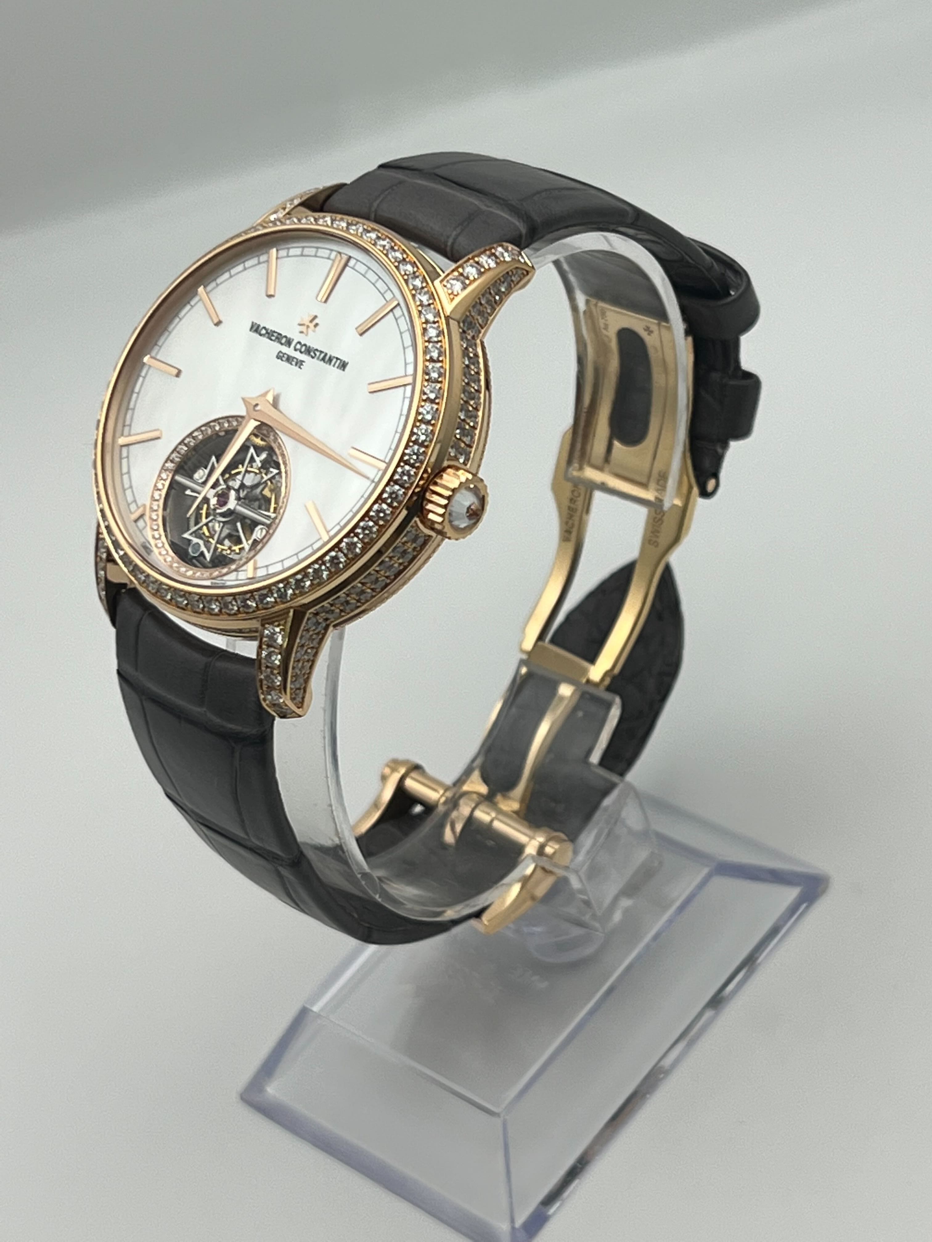 Vacheron Constantin Traditionnelle 6035T/000R-B634 Rose Gold Mother of ...