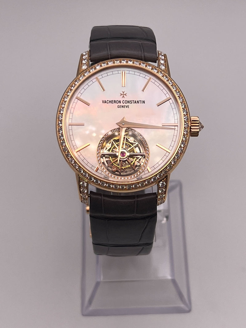 Vacheron Constantin Traditionnelle 6035T/000R-B634 Rose Gold Mother of Pearl Dial