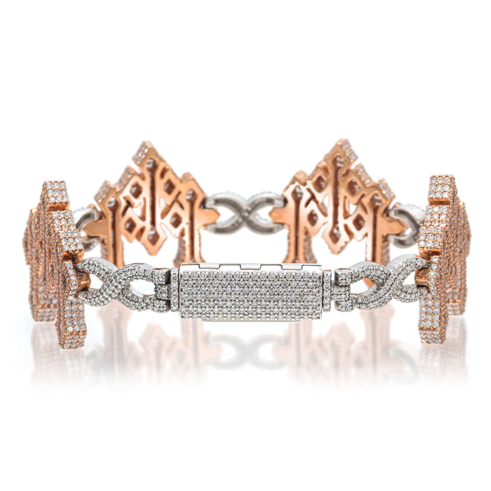 Infiniti Link Triple Cross Bracelet – Mavani & Co