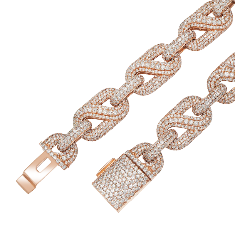 Diamond hermes link chain deals