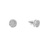 14k White Gold Diamond Cluster Earrings - #5807 -#5808