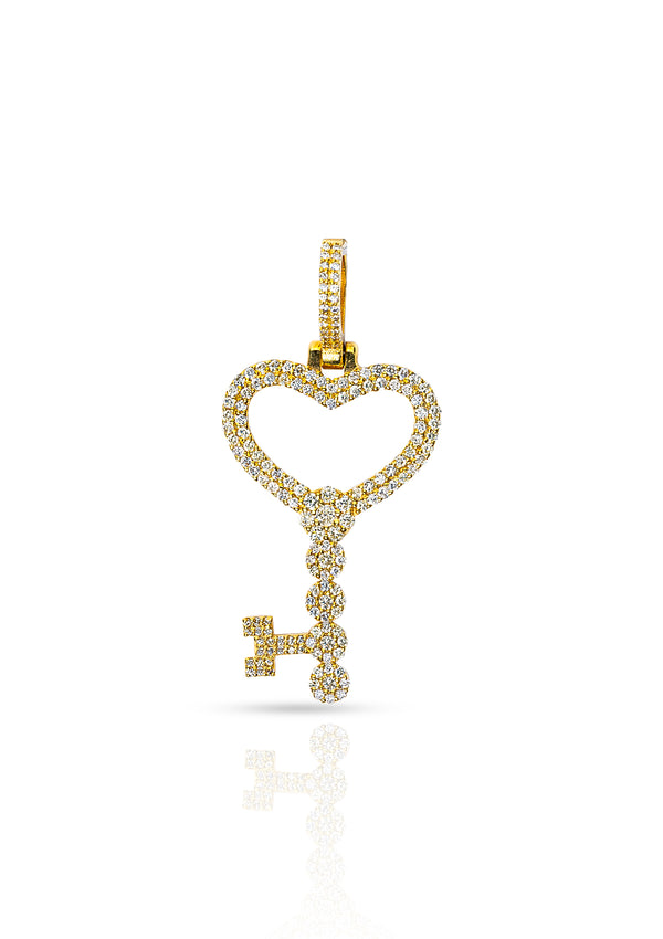 Diamond Heart Key Lock